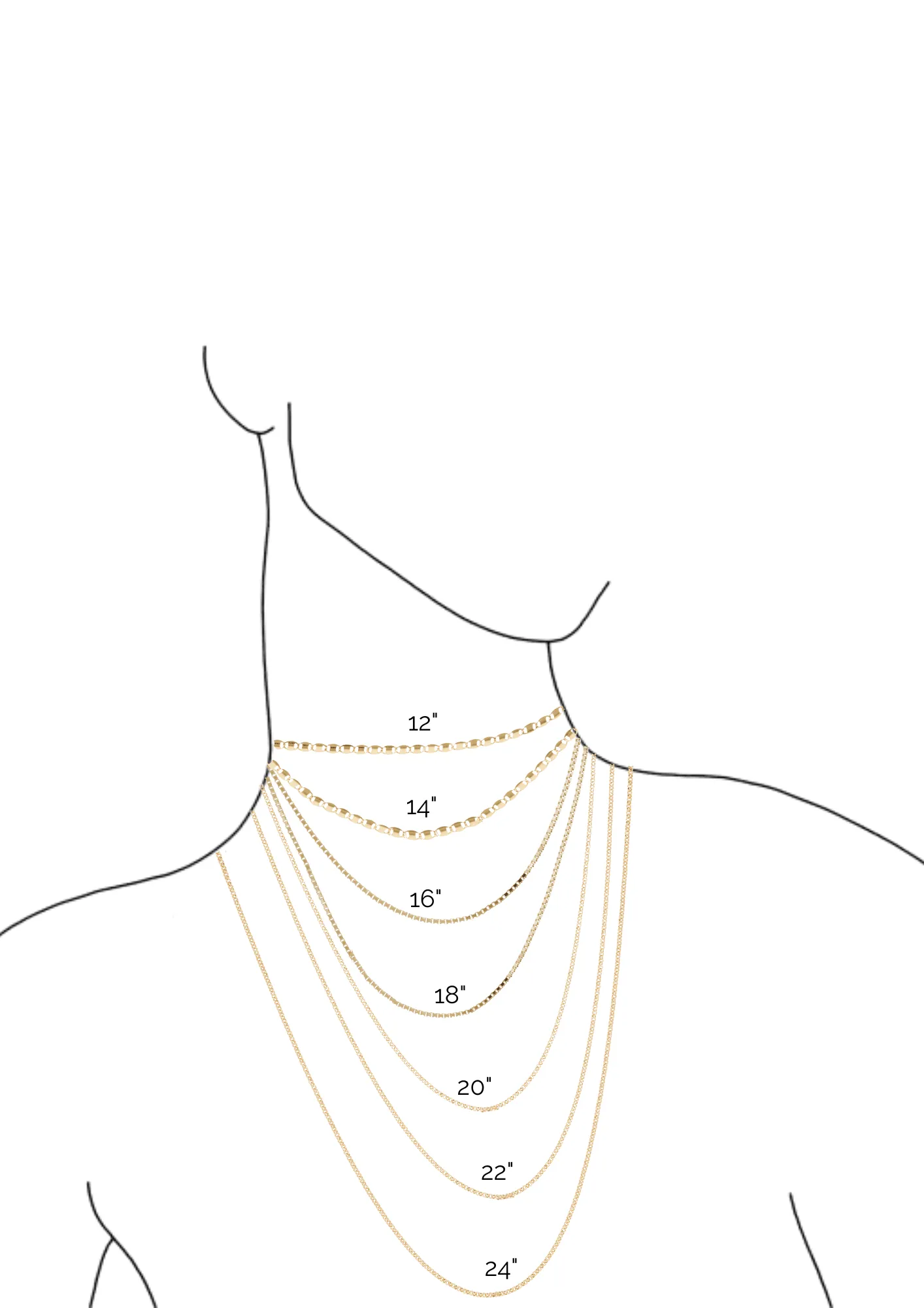 THE RILEY ROLO NECKLACE L - 18k gold vermeil