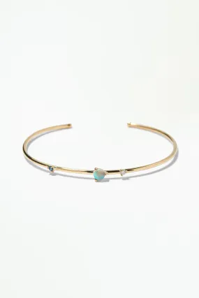Three Stone Opal Cuff